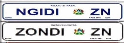 New Personalised ZN Plates -  FRONT Number Plate