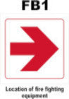 FB1, red arrow, safety symbolic signs