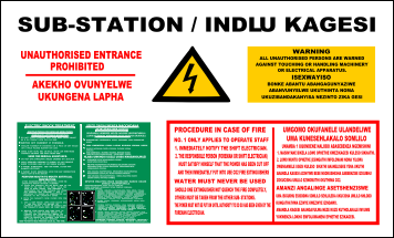 Substation Safety Sign